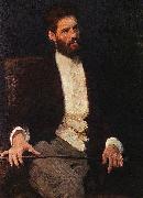Ilya Repin Portrait of sculptor Mark Matveevich Antokolski oil painting artist